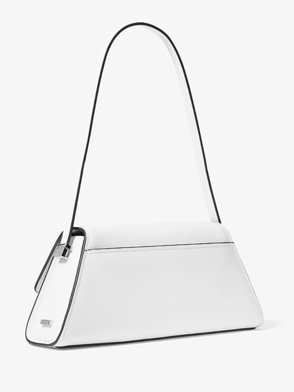 MICHAEL KORS Ludlow Medium Leather Shoulder Bag Optic White Leather New with tag - Picture 3 of 8